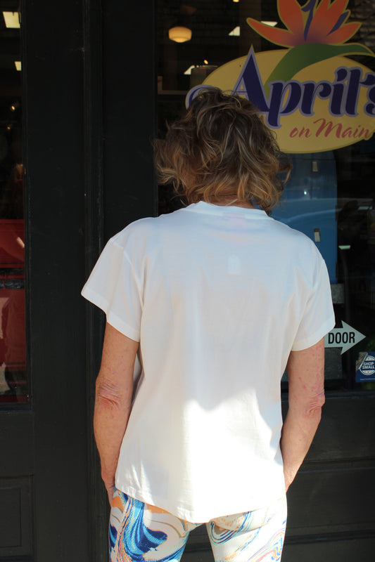 Queen of Sparkles White 'USA' Icon Tee