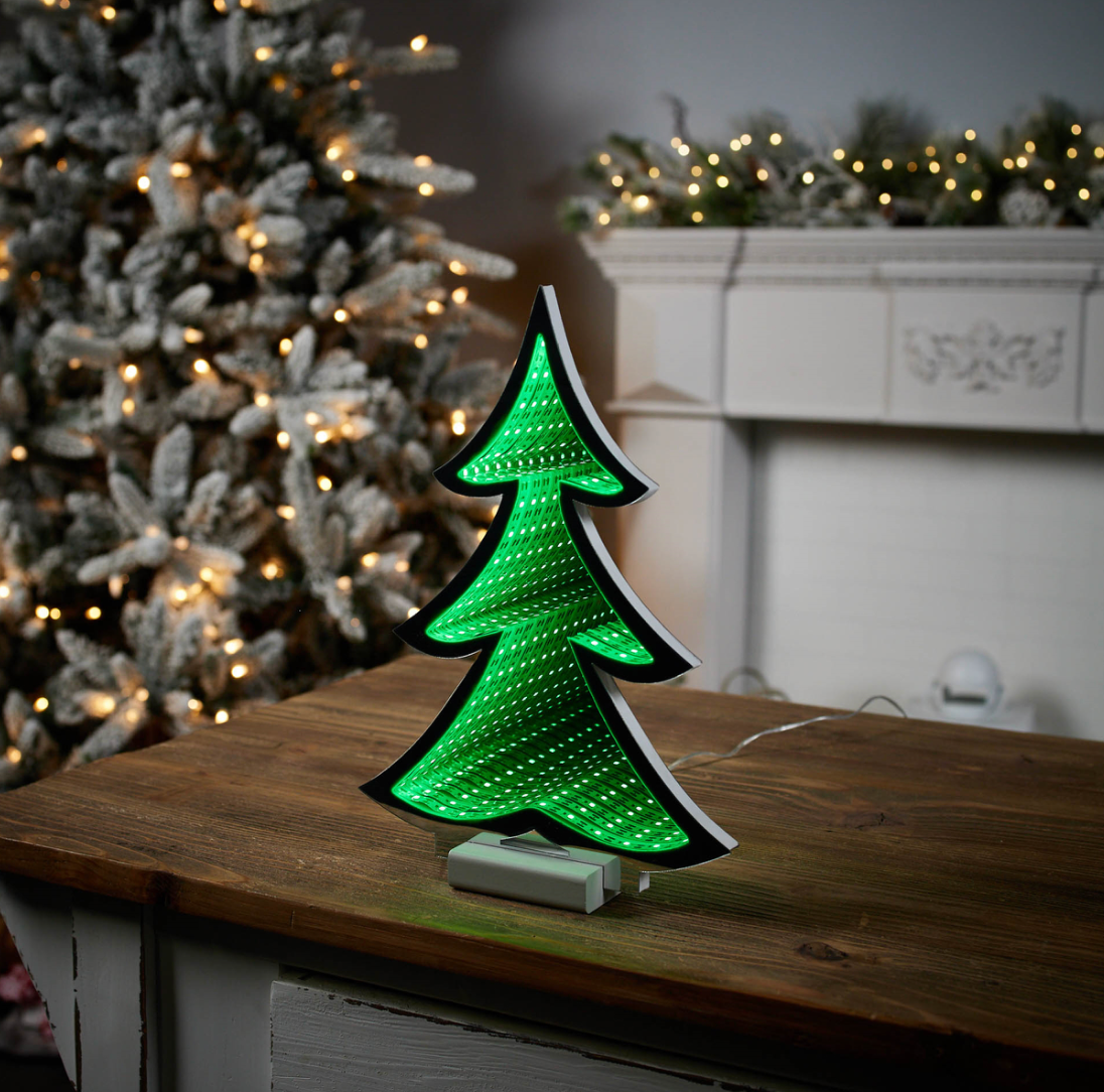 Green Tree 11.75" Infinity Light, USB/battery