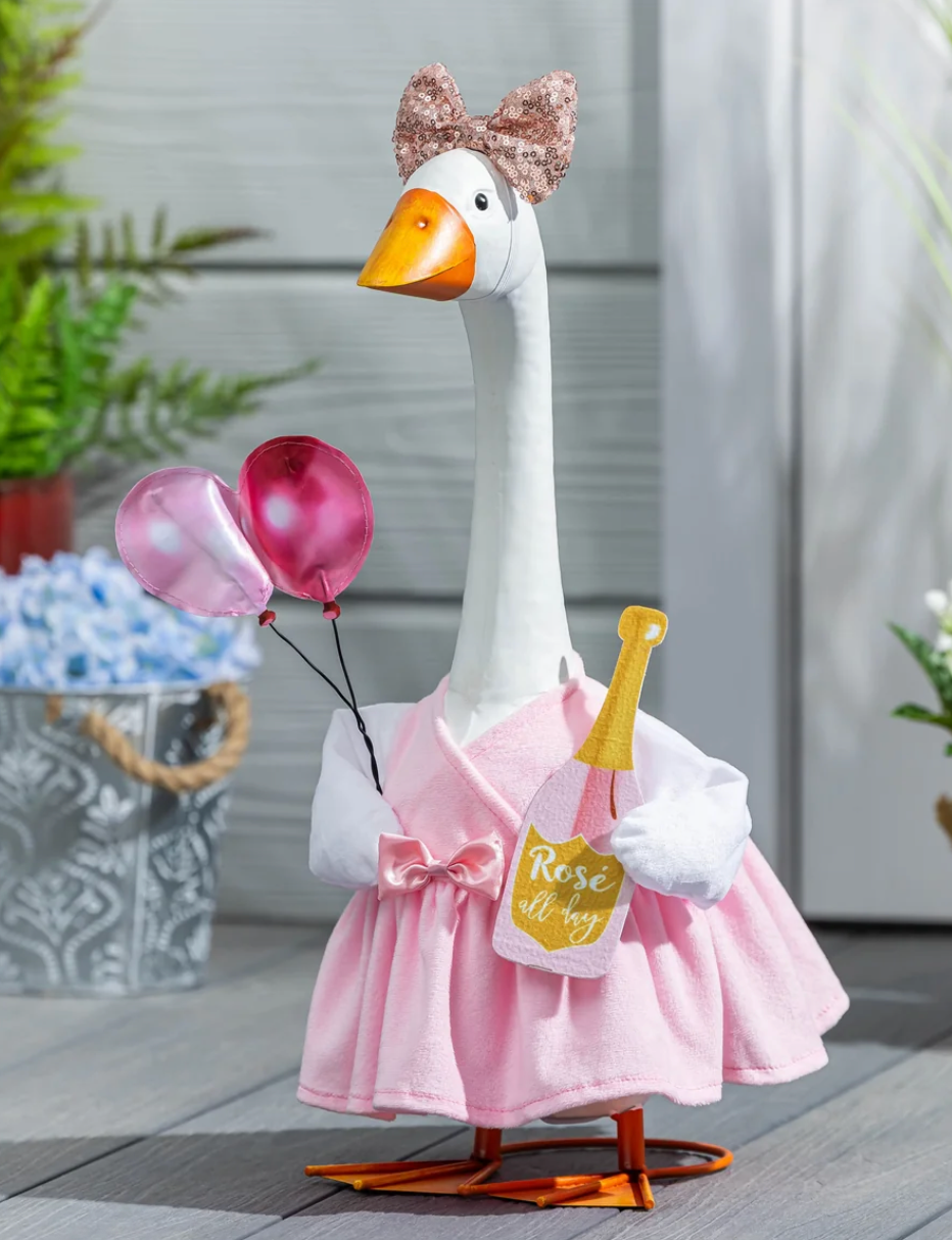 Giddy the Porch Goose Rose All Day Outfit