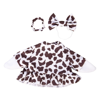 Porch Goose Cow Print Gown