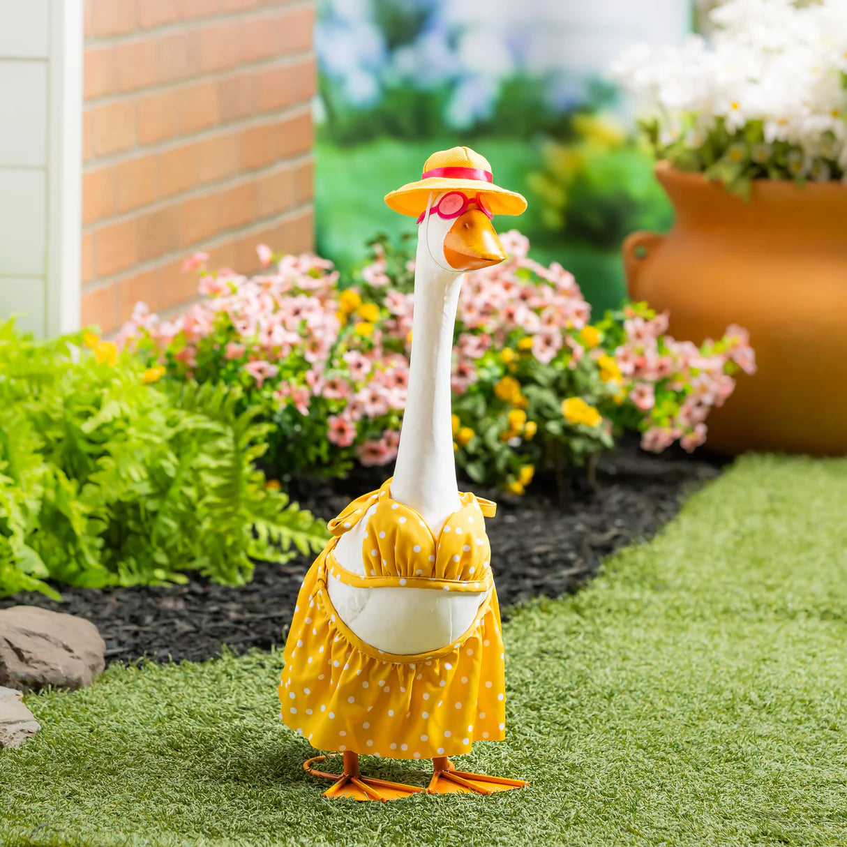 Porch Goose Yellow Swimsuit Outfit