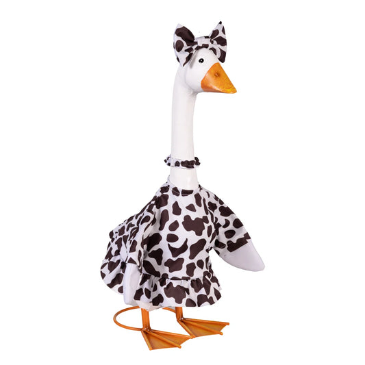 Porch Goose Cow Print Gown
