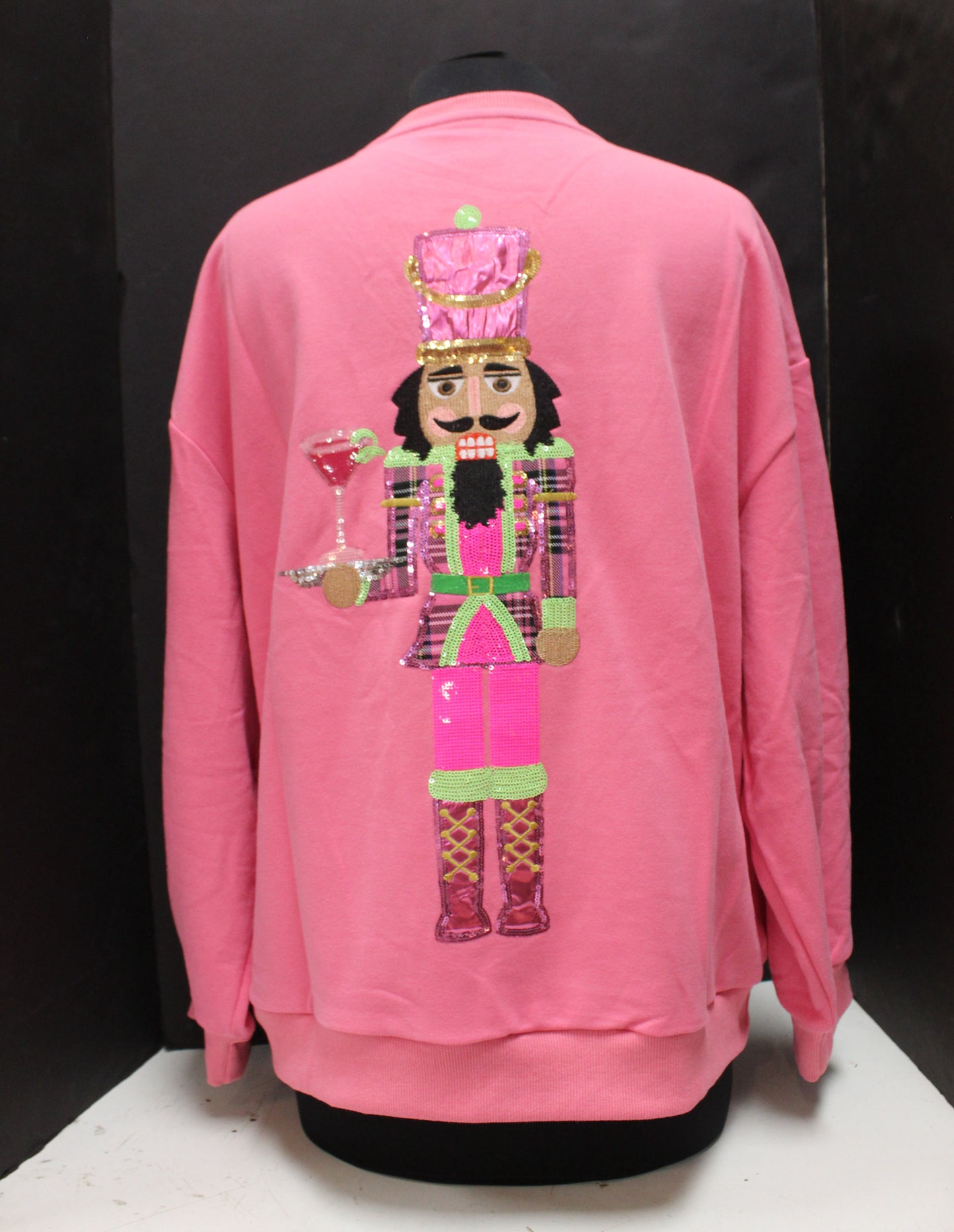 Hot Pink Serving Cosmo Nutcracker Sweatshirt