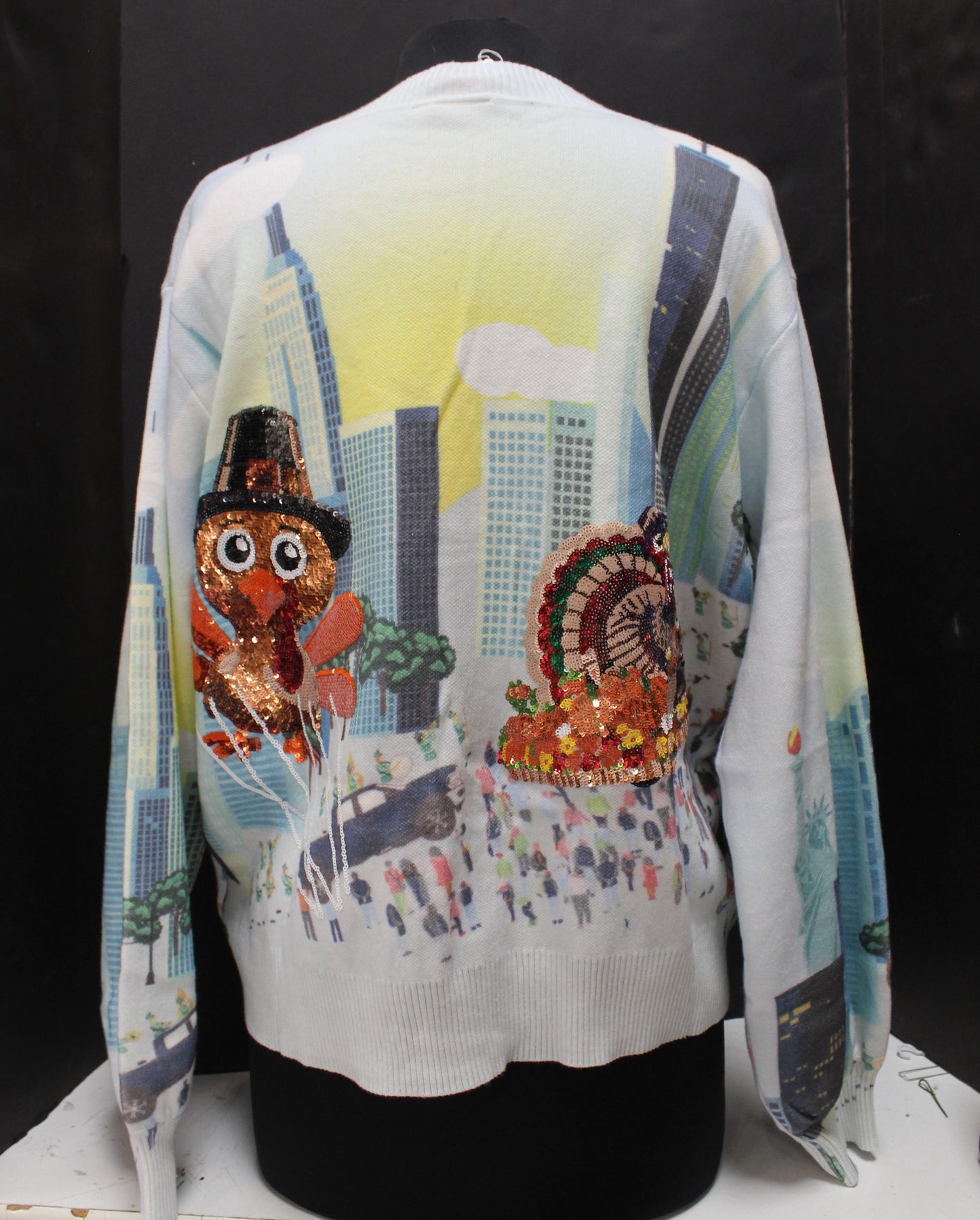 Multi Thanksgiving Parade Button Up Cardigan