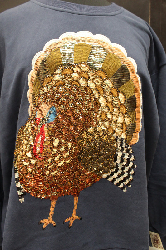 Navy Big Turkey Sweatshirt
