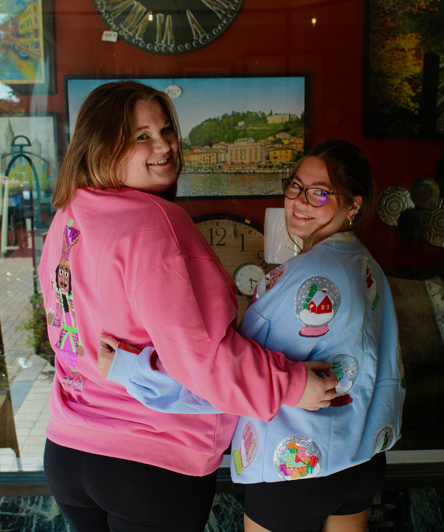 Hot Pink Serving Cosmo Nutcracker Sweatshirt