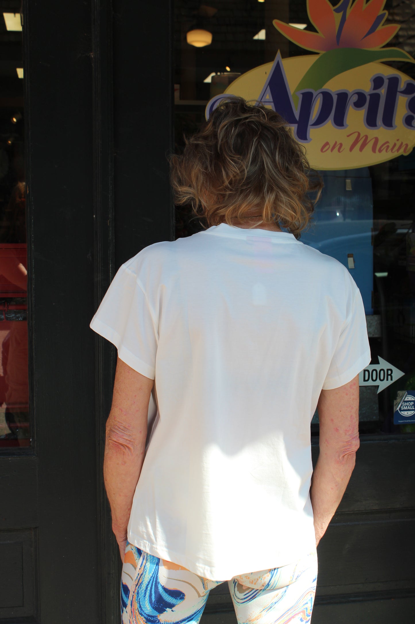 Queen of Sparkles White 'USA' Icon Tee