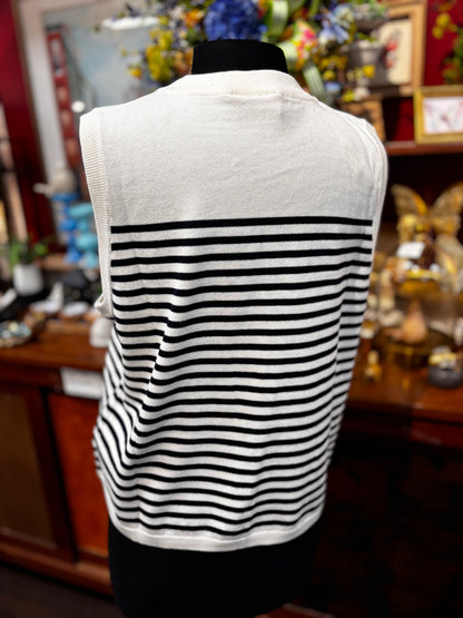 Queen of Sparkles Knit American Flag Stripe Tank