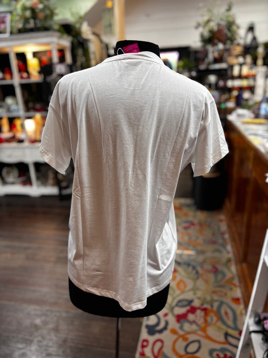 Queen of Sparkles White 'USA' Icon Tee