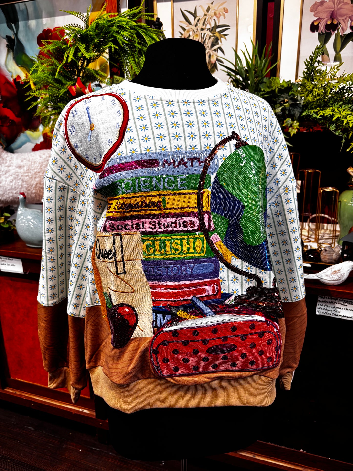 Queen of Sparkles Multi School Books, Pencil Bag & Globe Sweatshirt