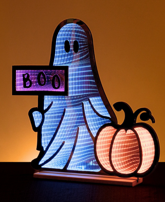 Ghost With Boo Sign UL Plug In
