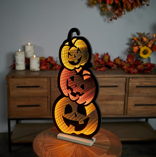 Triple Jack-O-Lantern UL Plug In