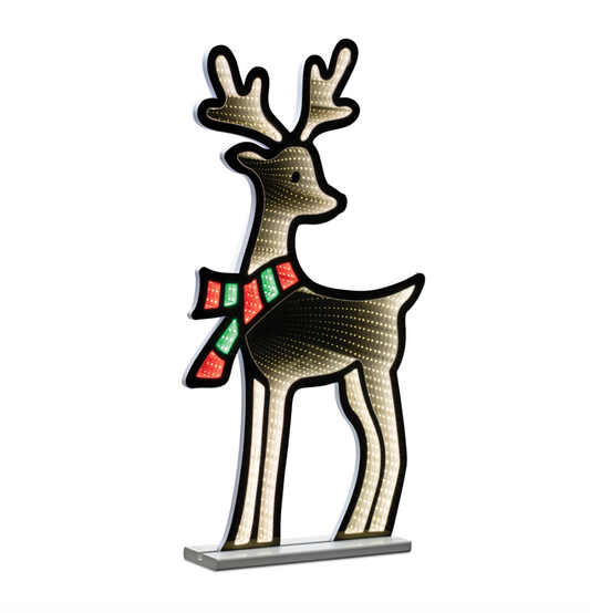 Deer with Scarf Infinity Light, UL Plug In