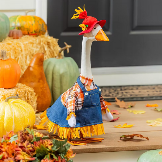 Giddy the Porch Goose Scarecrow Outfit
