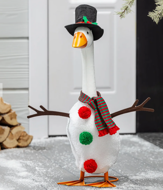 Giddy the Porch Goose Snowman Outfit