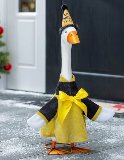 Giddy the Porch Goose Happy New Year Dress Outfit