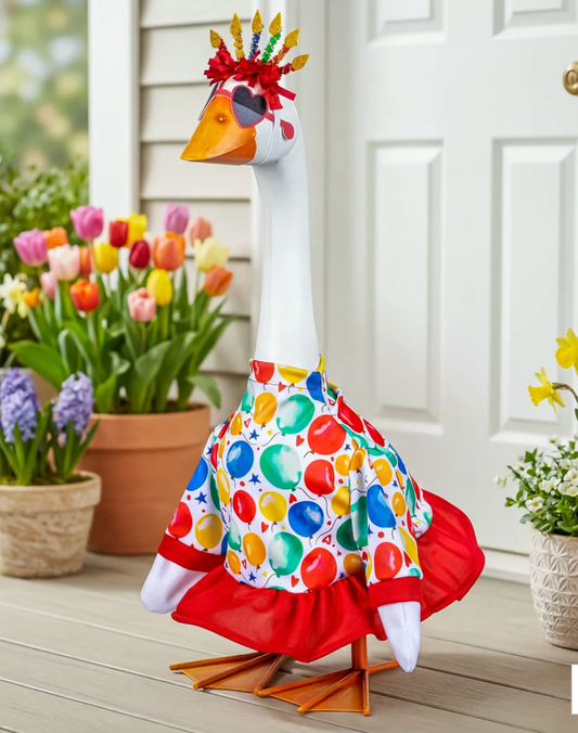 Giddy the Porch Goose Birthday Fashion Outfit