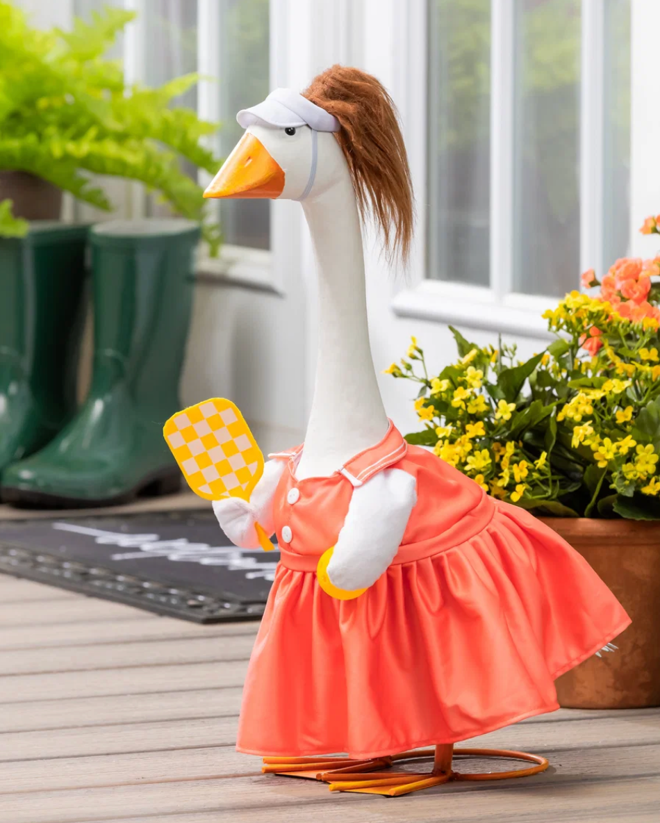 Giddy the Porch Goose Pickle Ball Player Outfit