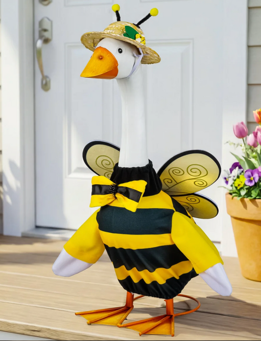 Giddy the Porch Goose Bee Outfit