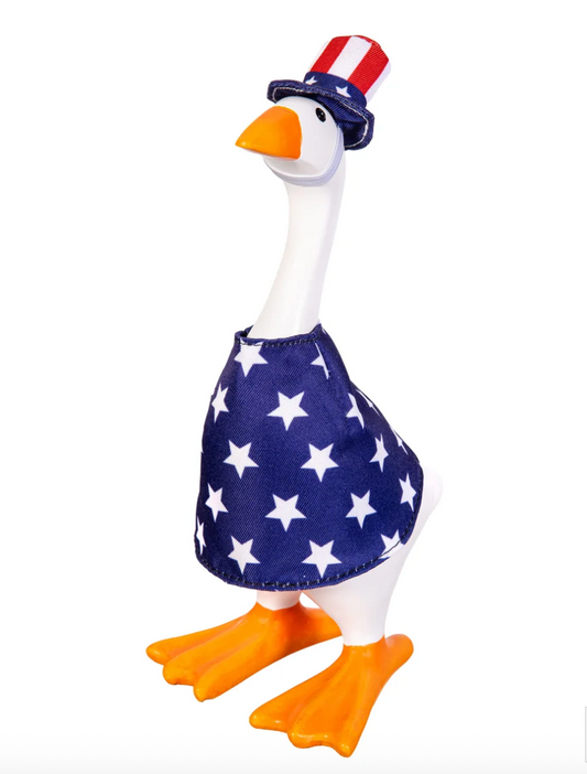 Gordy the Desktop Goose Patriotic Outfit