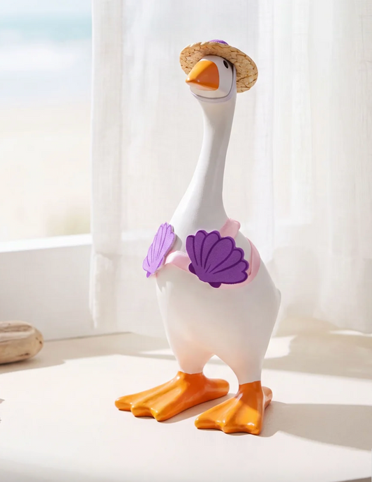Gordy the Desktop Goose Hula Outfit