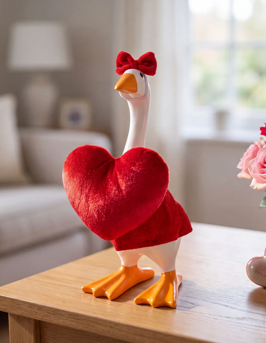 Gordy the Desktop Goose Valentine's Outfit