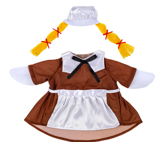 Giddy the Porch Goose Harvest Pilgrim Couple Outfit